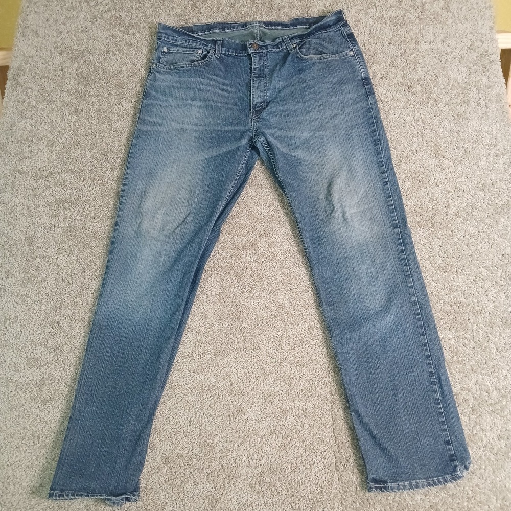 Levi's Denim Jeans Blue Straight Leg Mens Fitting Size 38 X 34